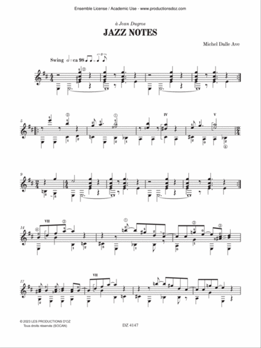 Jazz Notes Electric Guitar scores gallery preview page 2