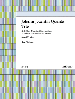 Book cover for Trio sonata A minor