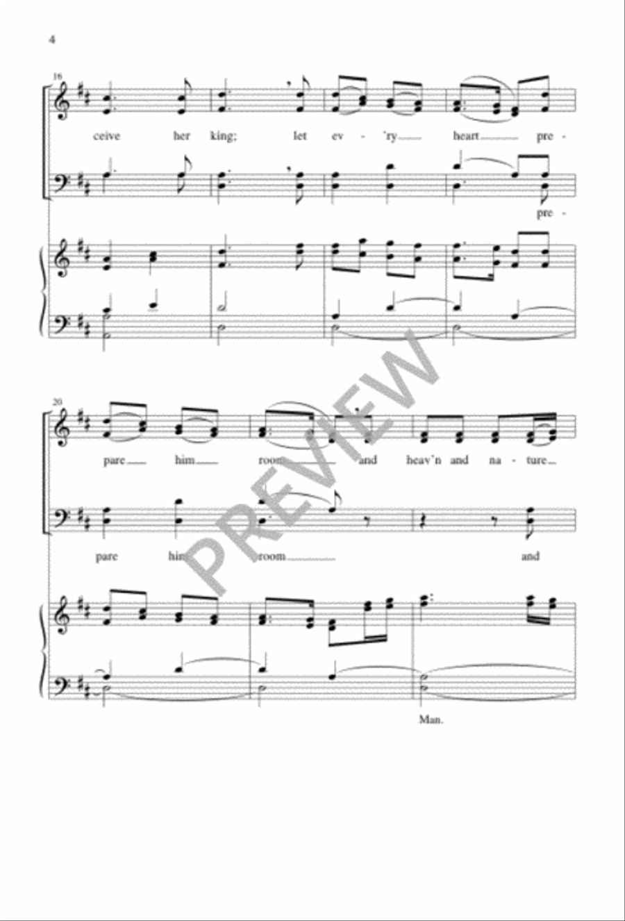 Joy to the World 4-Part scores gallery preview page 5