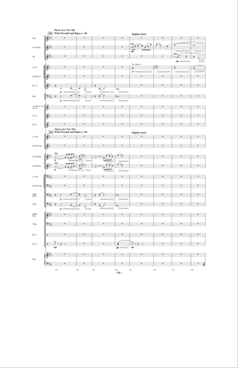 Promising Skies Concert Band scores gallery preview page 45