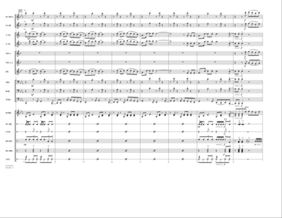Señorita (arr. Carmenates and Brown) - Conductor Score (Full Score) Marching Band scores gallery preview page 4