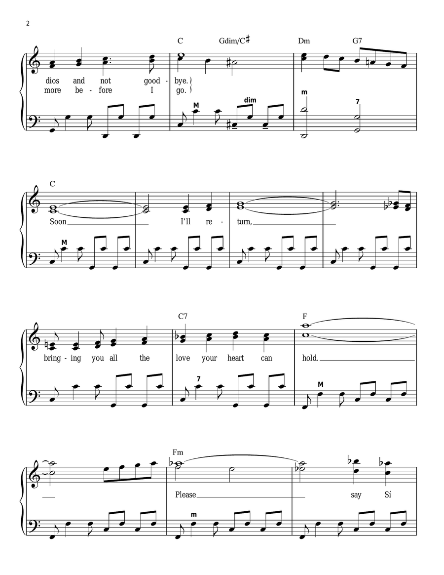 Spanish Eyes Spanish Eyes Accordion scores gallery preview page 2