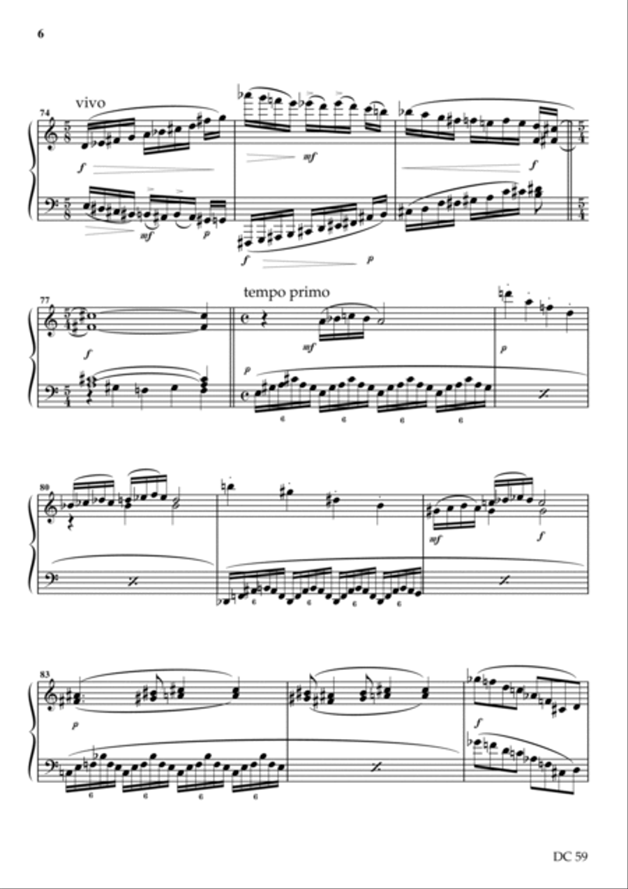 Piano Sonata No.1 - Benedicto Mariae Piano Solo scores gallery preview page 6
