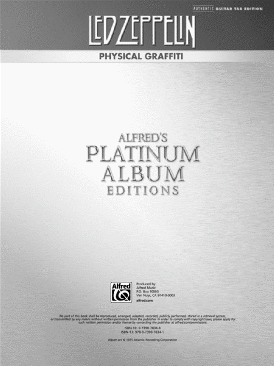 Led Zeppelin -- Physical Graffiti Platinum Guitar Electric Guitar scores gallery preview page 2