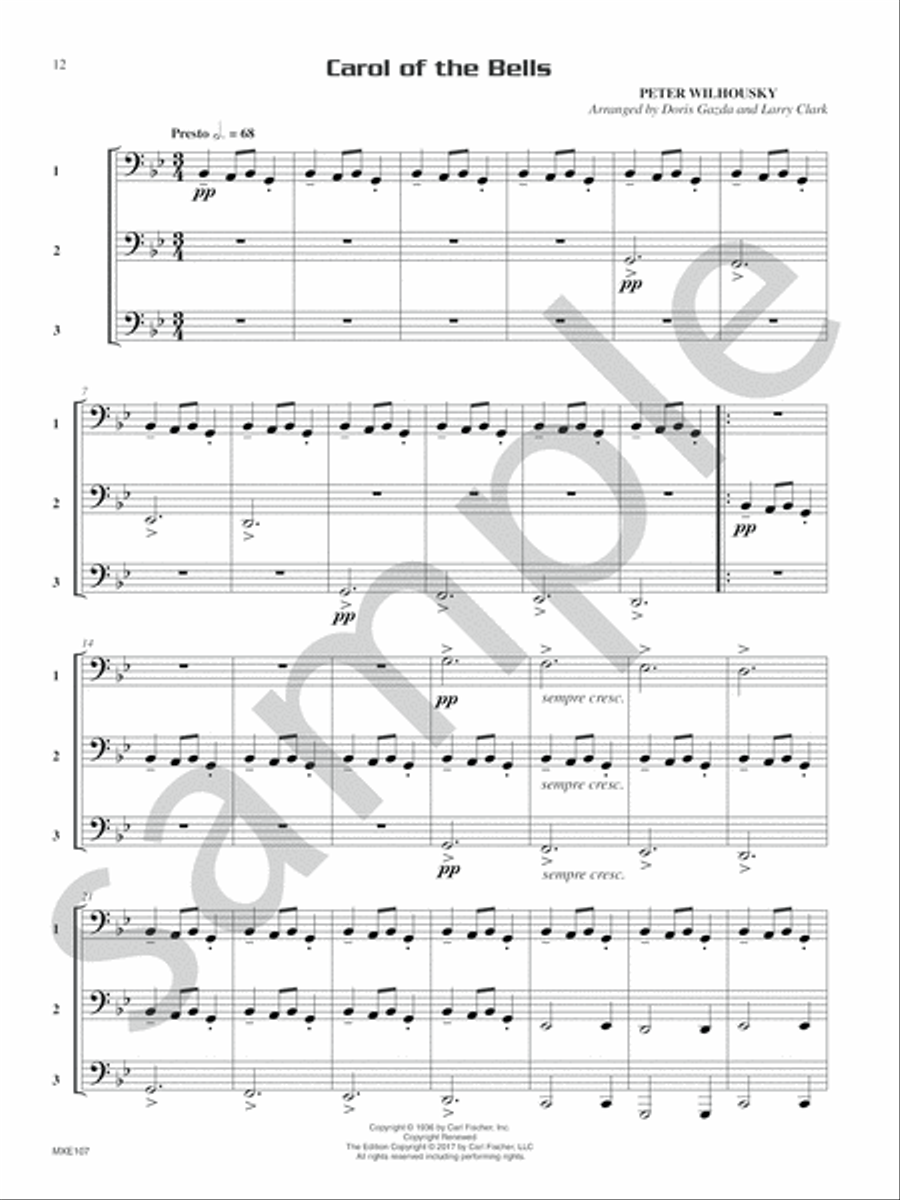 Compatible Trios for Christmas Tuba scores gallery preview page 8