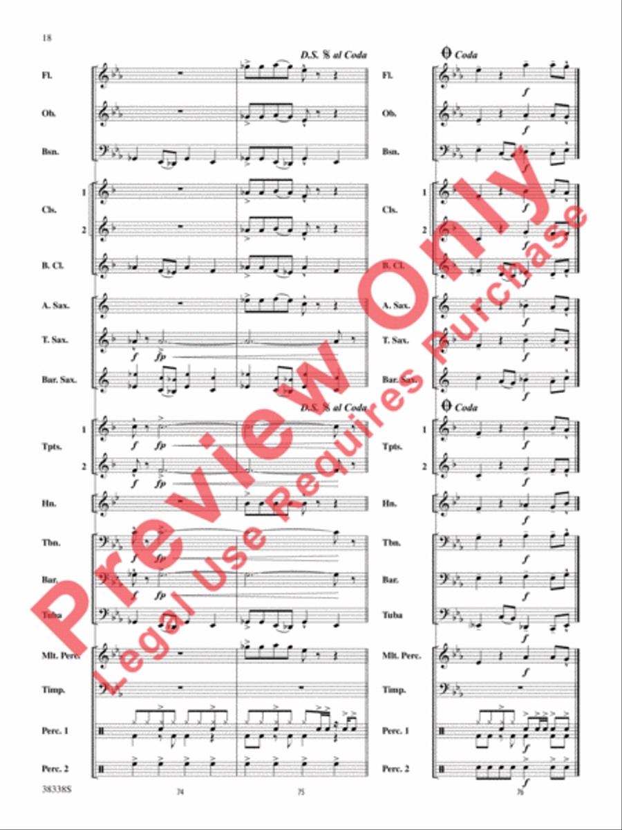 Joyful Time Concert Band scores gallery preview page 19