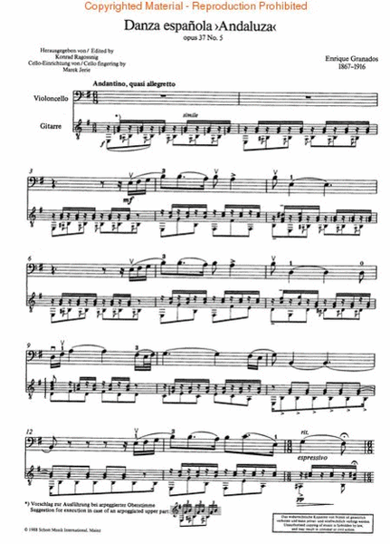 Danza Española “Andaluza,” Op. 37, No. 5