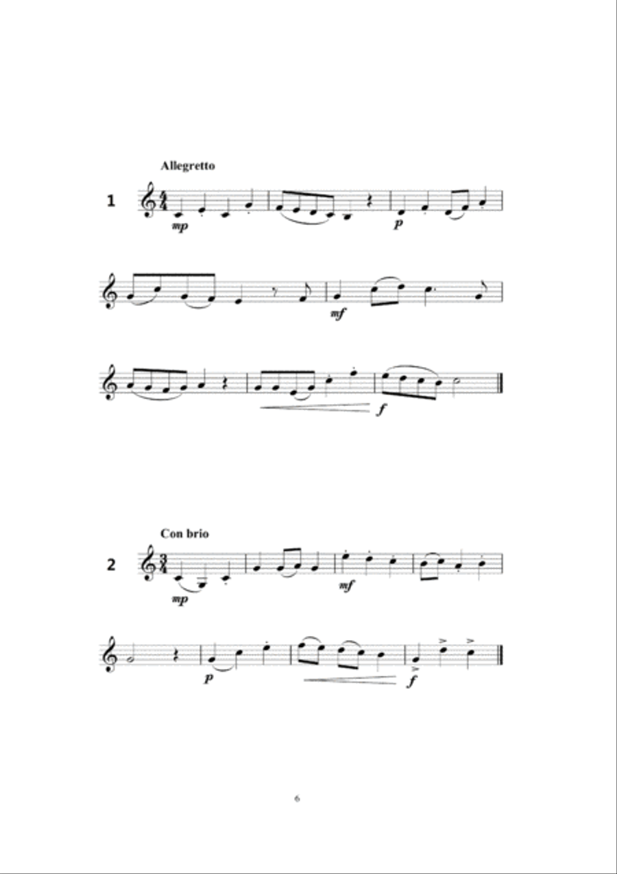 Grade 3 Clarinet Sight Reading Intensive Exercise Clarinet Solo scores gallery preview page 4