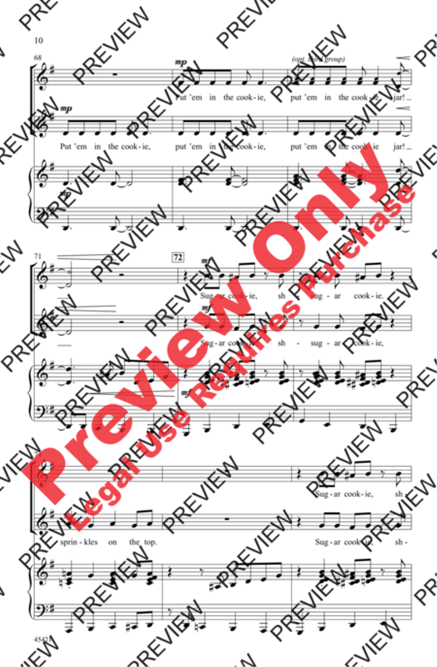Sugar Cookie! - SoundTrax CD (CD only) Choir scores gallery preview page 10