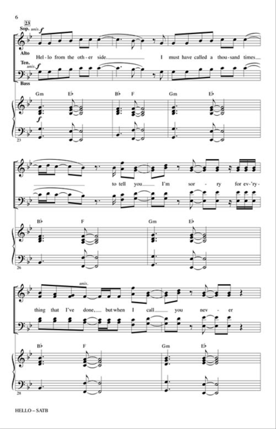 Hello Hello 4-Part scores gallery preview page 3