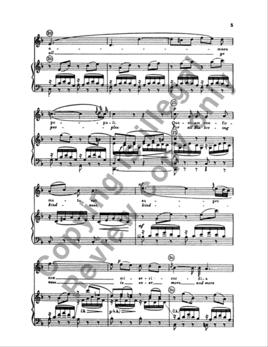 Vesperae solennes de Confessore: Laudate Dominum (O Praise Jehovah), K. 339 4-Part scores gallery preview page 4