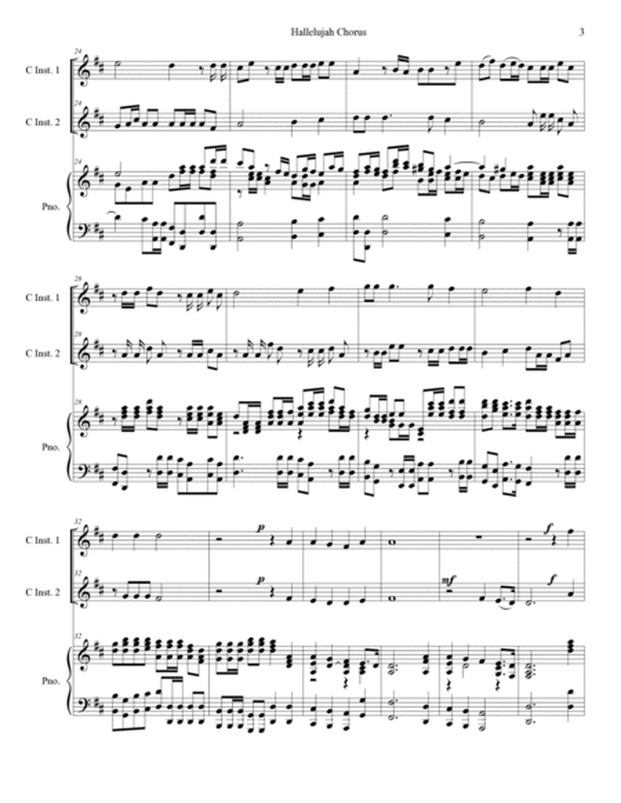Hallelujah Chorus (Duet for C-Instruments) image number null