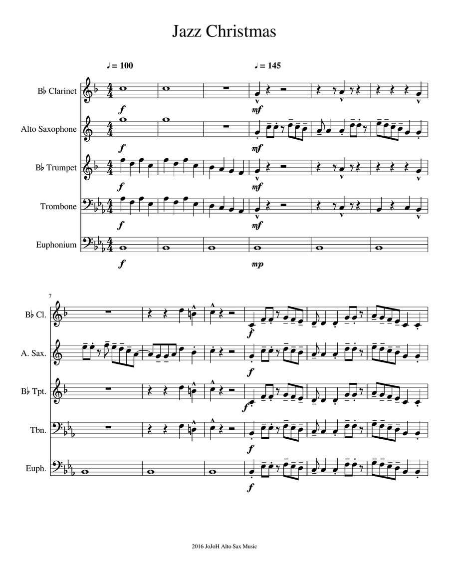 Jazz Christmas Small Ensemble scores gallery preview page 1