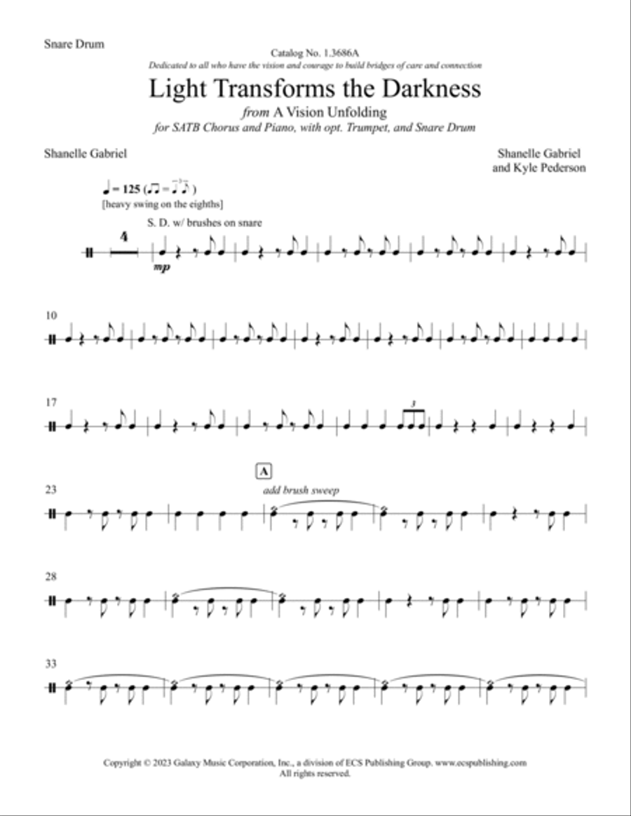 Light Transforms the Darkness Choir scores gallery preview page 2