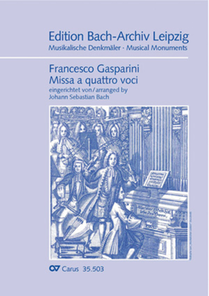 Book cover for Missa a quattro voci