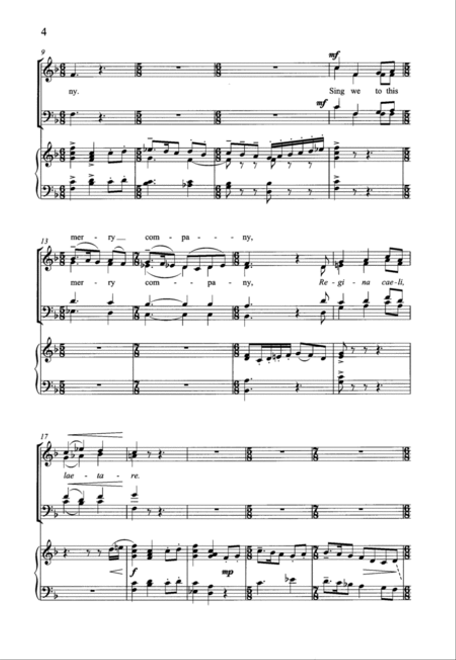 Sing we to this merry company Score scores gallery preview page 4