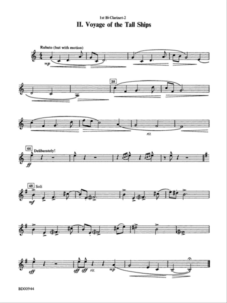 Discovery 1492: 1st B-flat Clarinet Concert Band scores gallery preview page 2