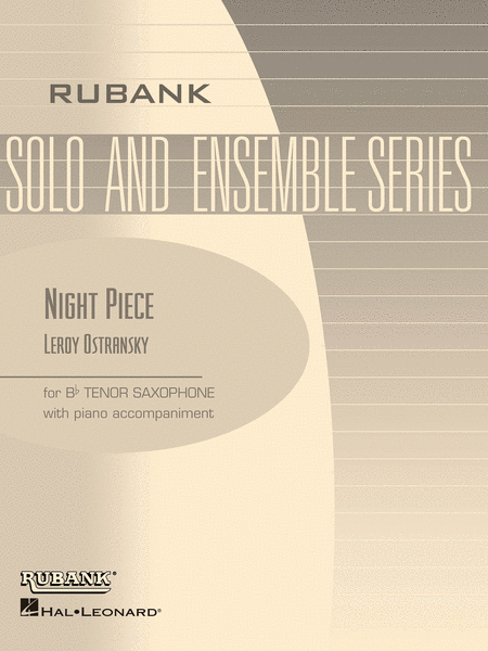 Night Piece - B Flat Tenor Saxophone Solos With Piano