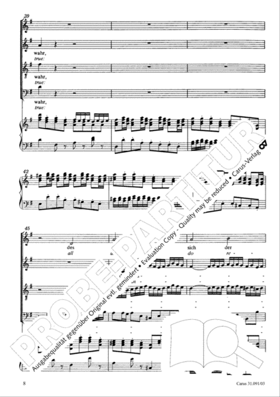 All praise to you, Lord Jesus Christ (Gelobet seist du, Jesu Christ) 4-Part scores gallery preview page 9
