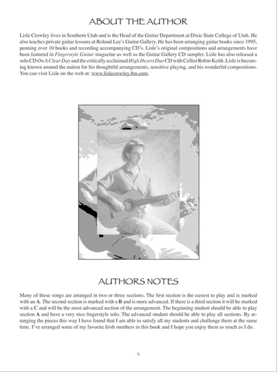 Easy Celtic Solos for Fingerstyle Guitar Fingerpicking Guitar scores gallery preview page 4