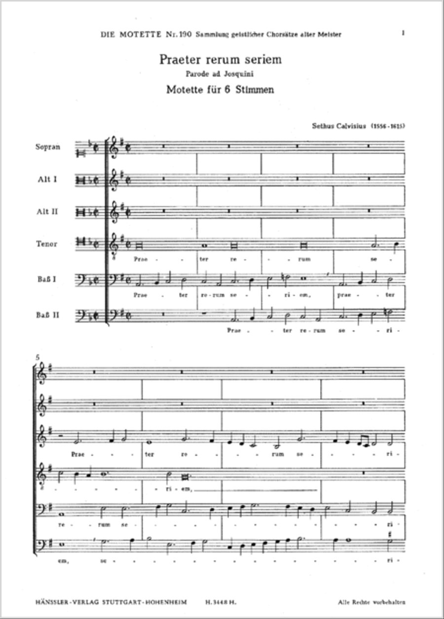 Praeter rerum seriem