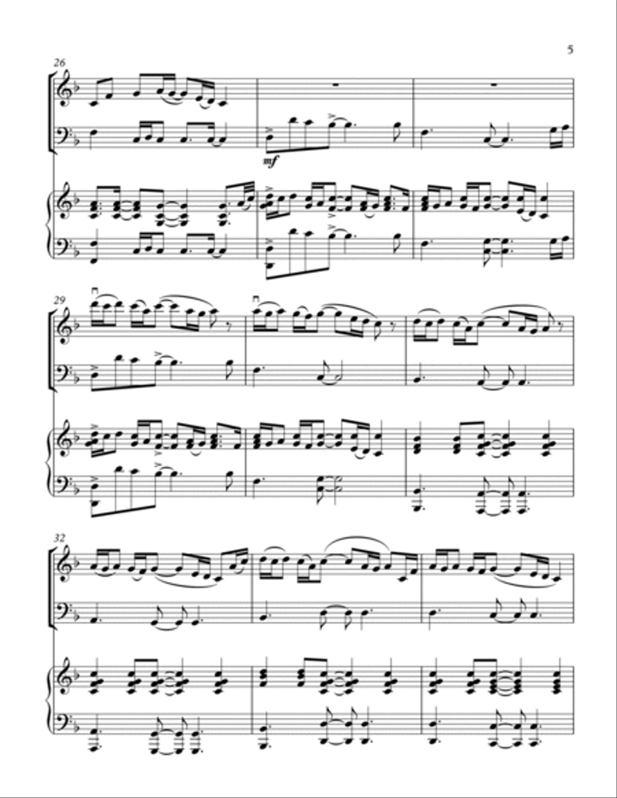 Paradise Paradise Piano Trio scores gallery preview page 5