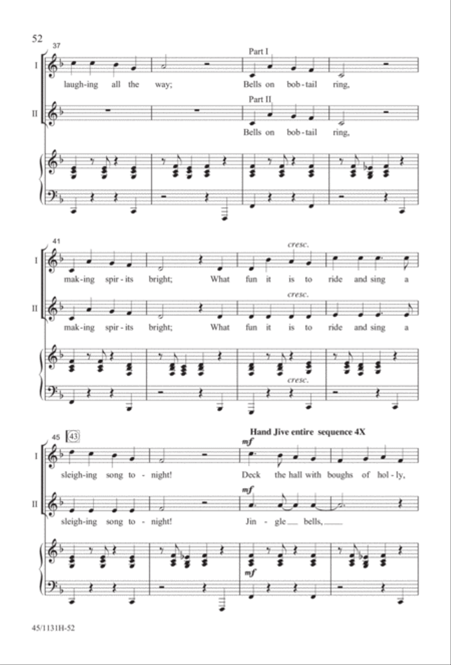 Singable Solutions for Winter Holidays 2-Part scores gallery preview page 52