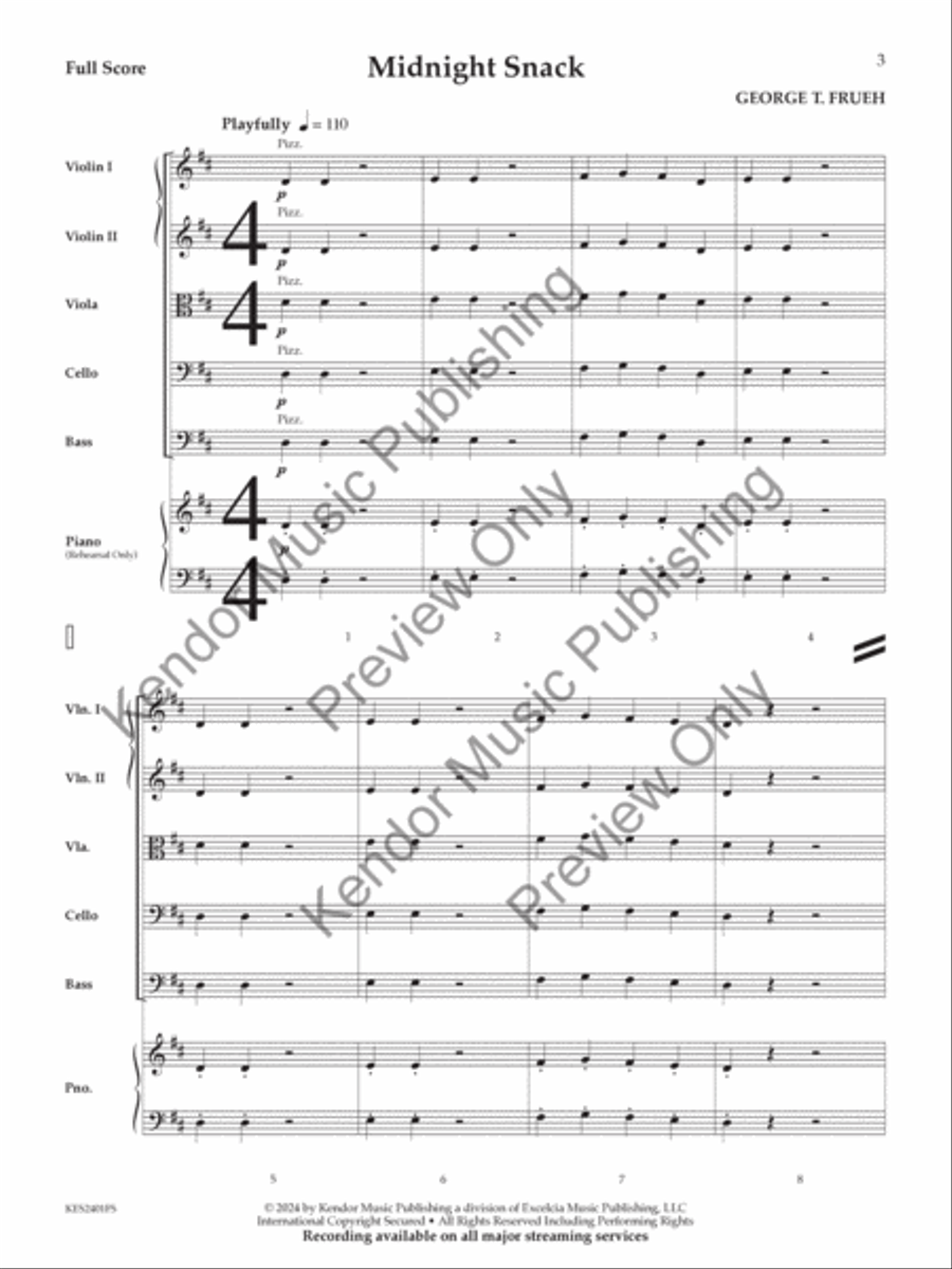 Midnight Snack String Orchestra scores gallery preview page 4
