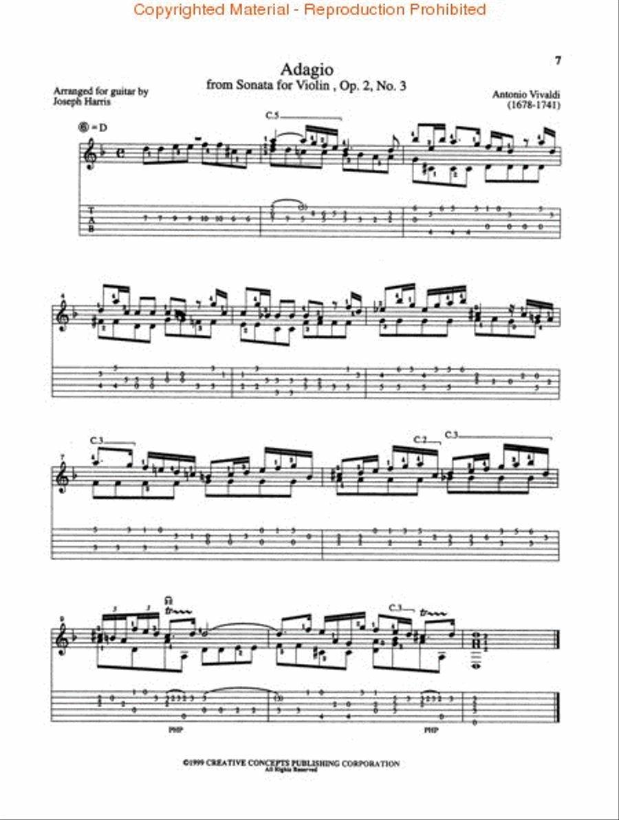 Vivaldi shop classical guitar