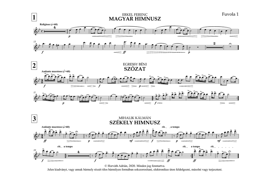 Indulókönyv 2020 - 02 Fuvola 1 Concert Band scores gallery preview page 5