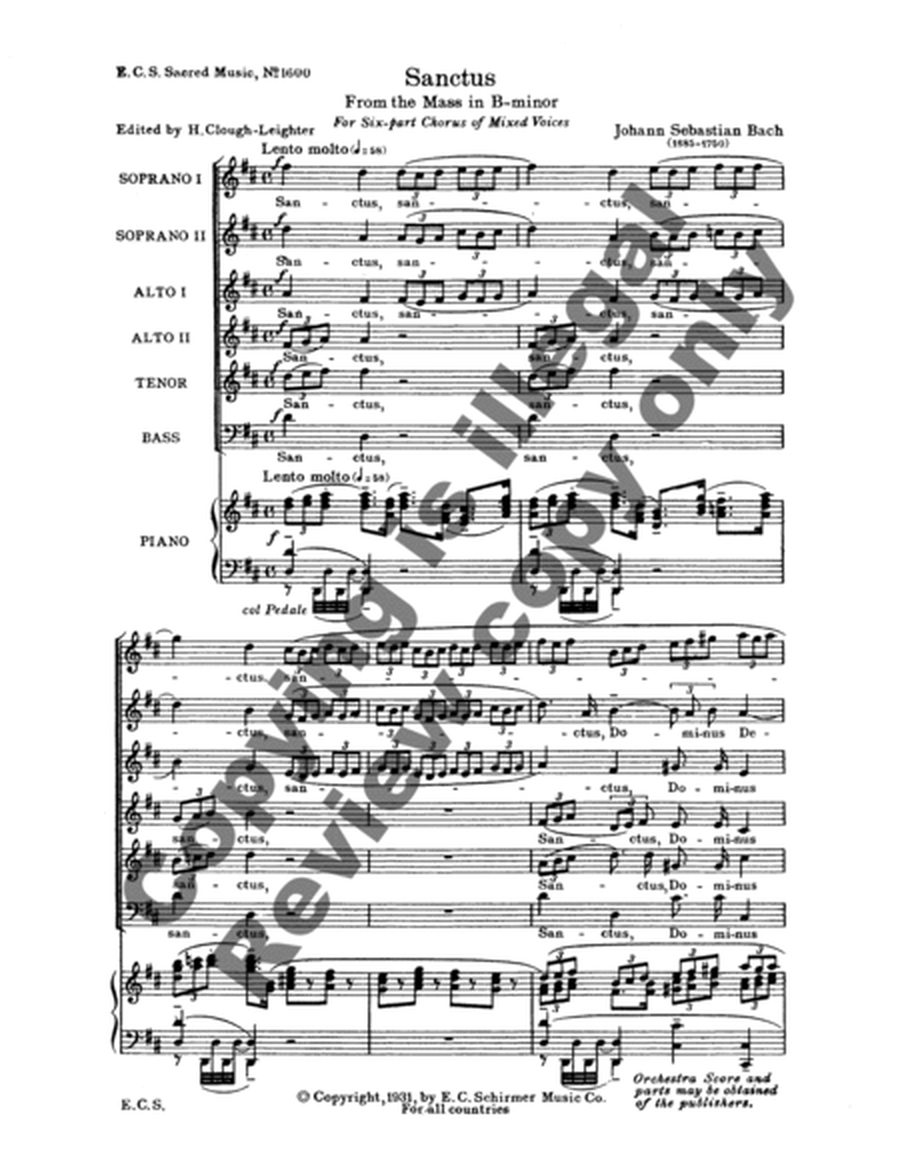 Mass in B Minor: Sanctus, BWV 232