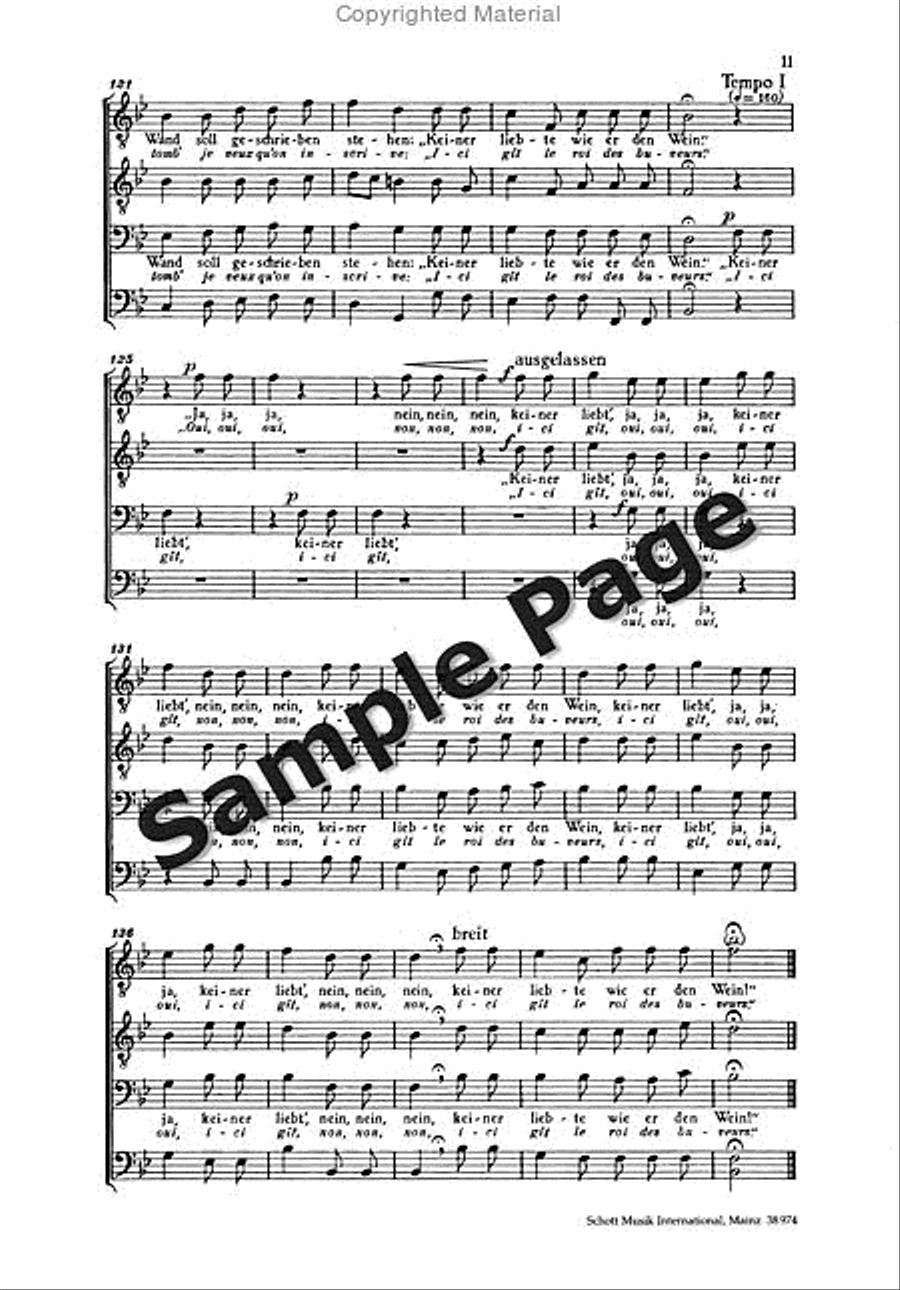 Weber Zecher Mens Choir Score TTBB scores gallery preview page 10