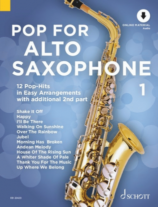 Book cover for Pop for Alto Saxophone Book 1