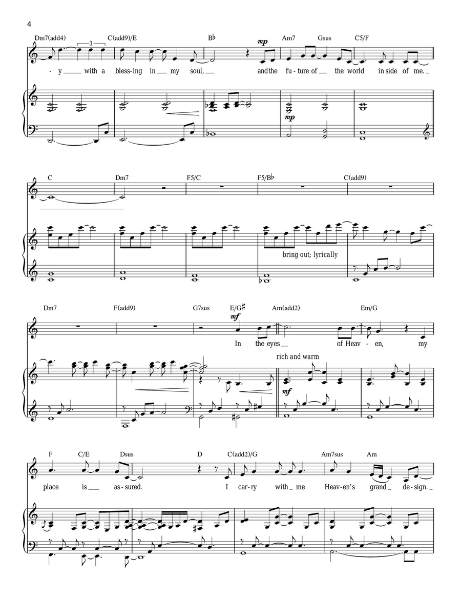 Christmas Lullaby (from Songs for a New World) Piano, Vocal scores gallery preview page 4