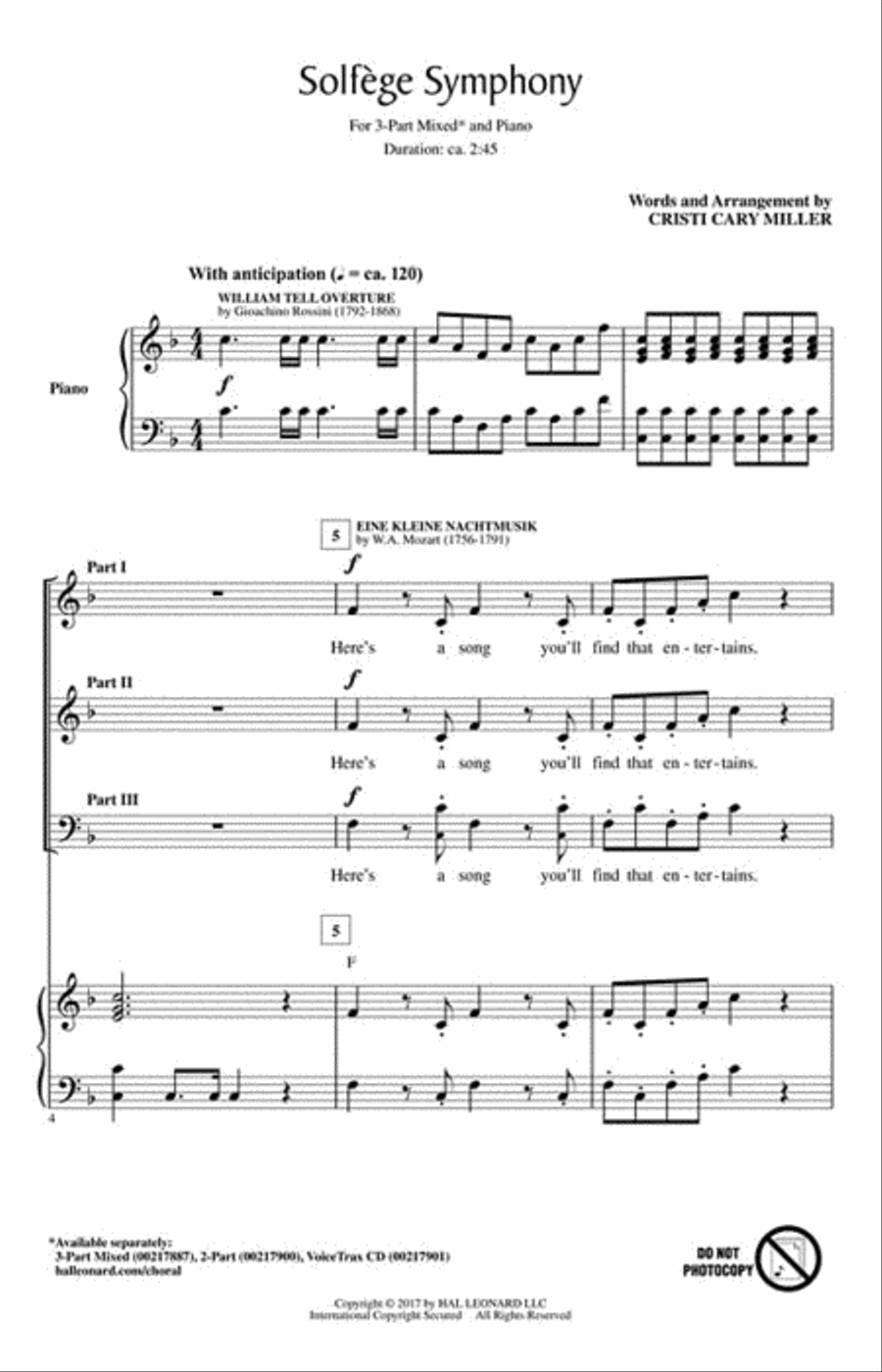 Solfege Symphony 3-Part scores gallery preview page 2