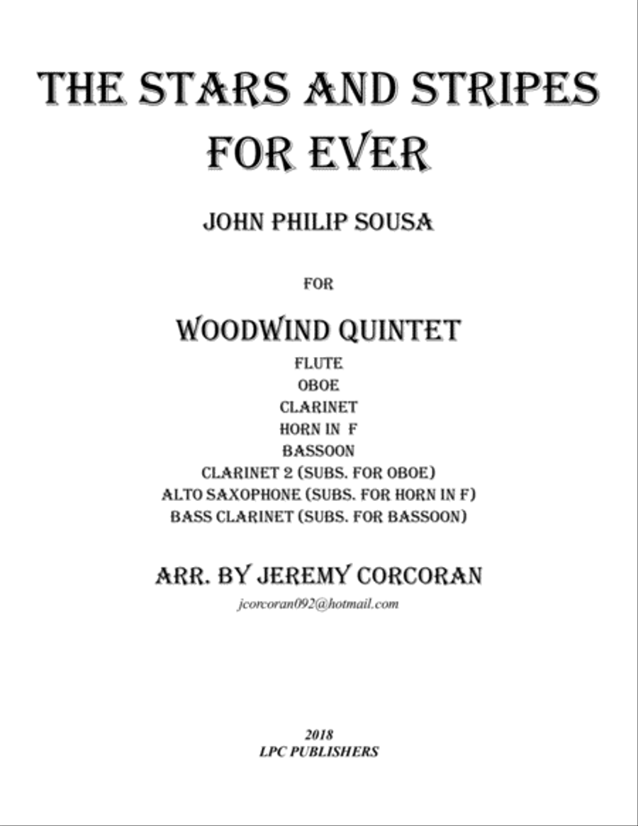 The Stars and Stripes Forever for Woodwind Quintet Woodwind Quintet scores gallery preview page 1