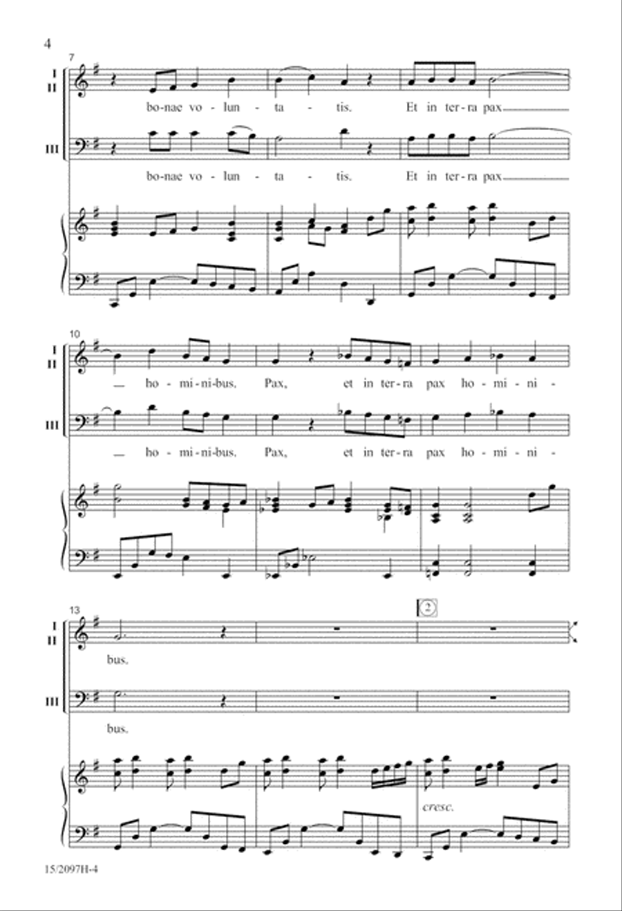 Et In Terra Pax 3-Part scores gallery preview page 5