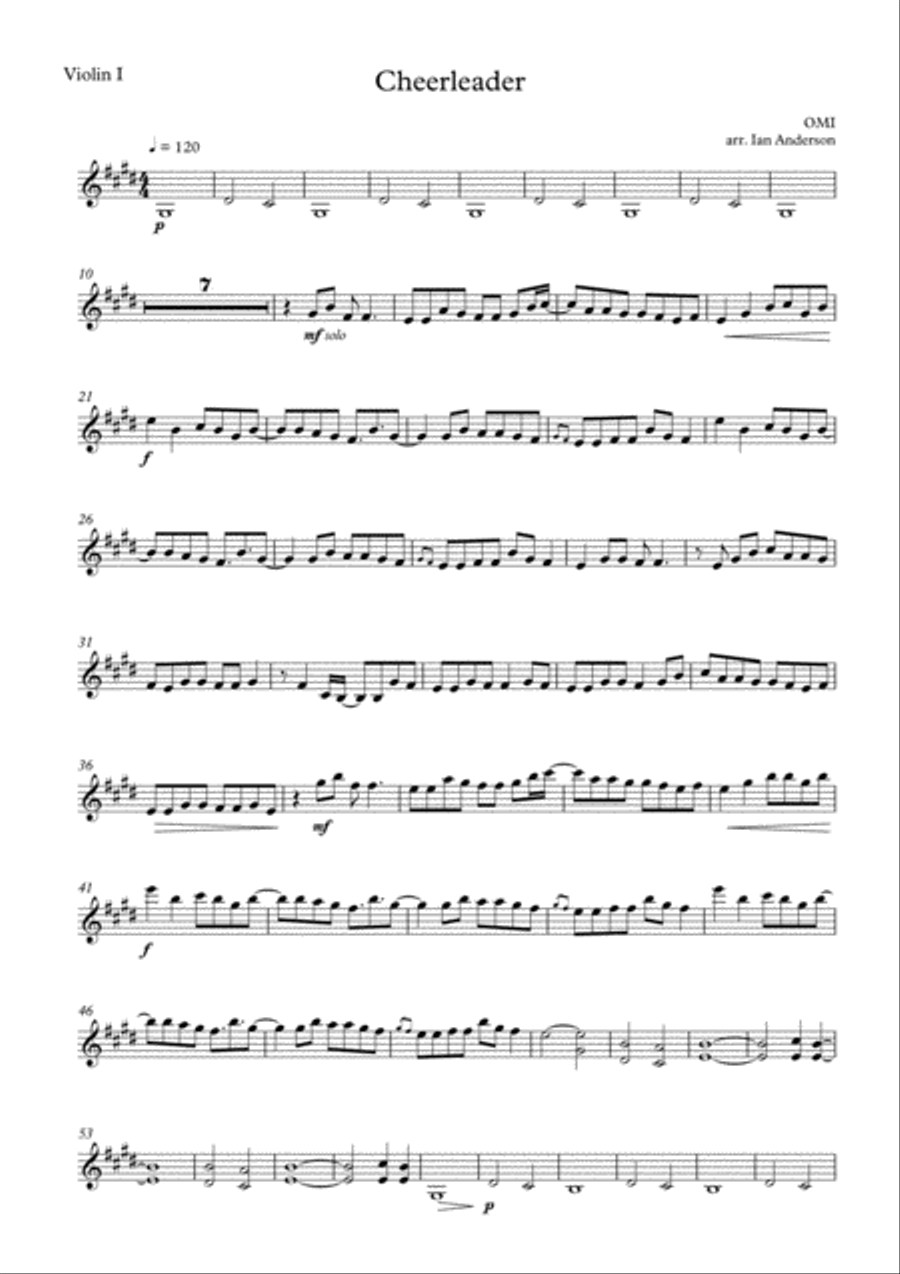 Cheerleader Cheerleader String Quartet scores gallery preview page 6