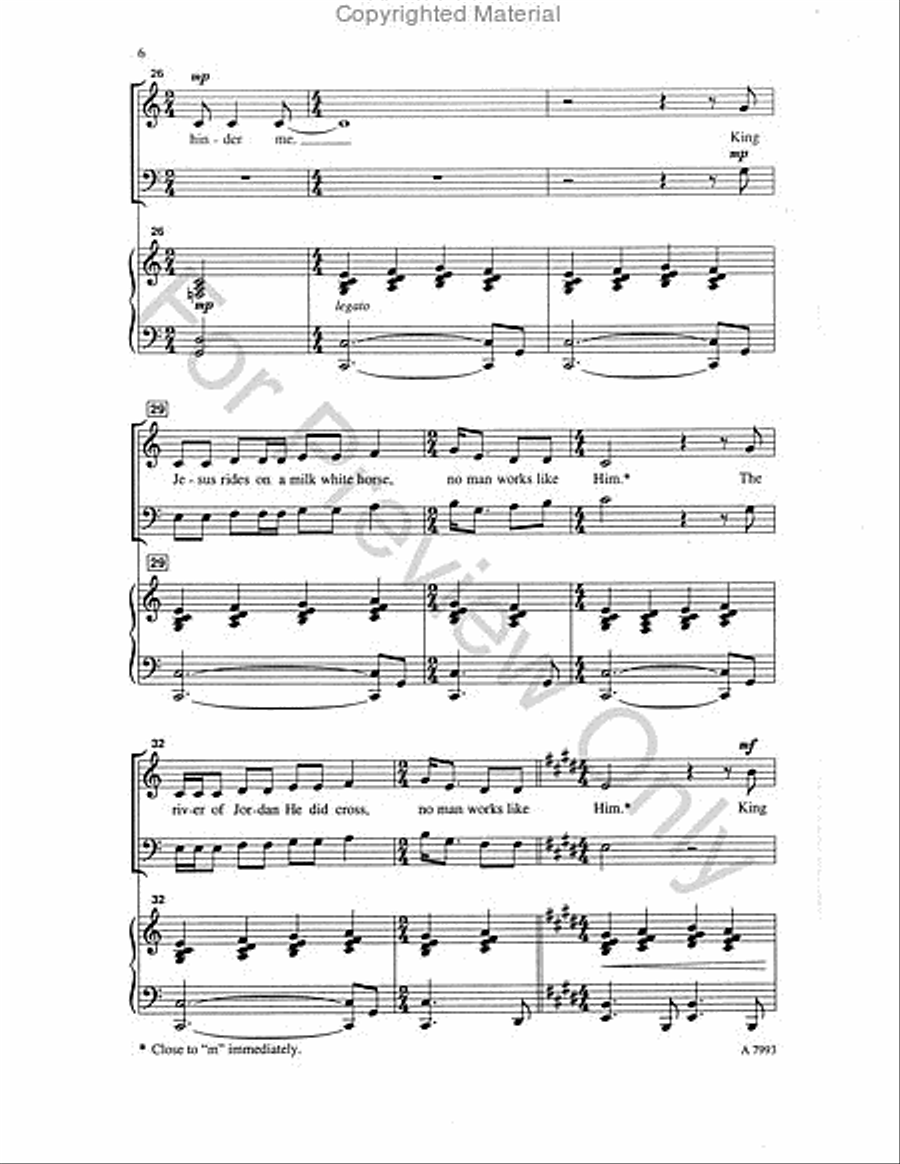 Ride On, King Jesus Ride On, King Jesus 4-Part scores gallery preview page 5