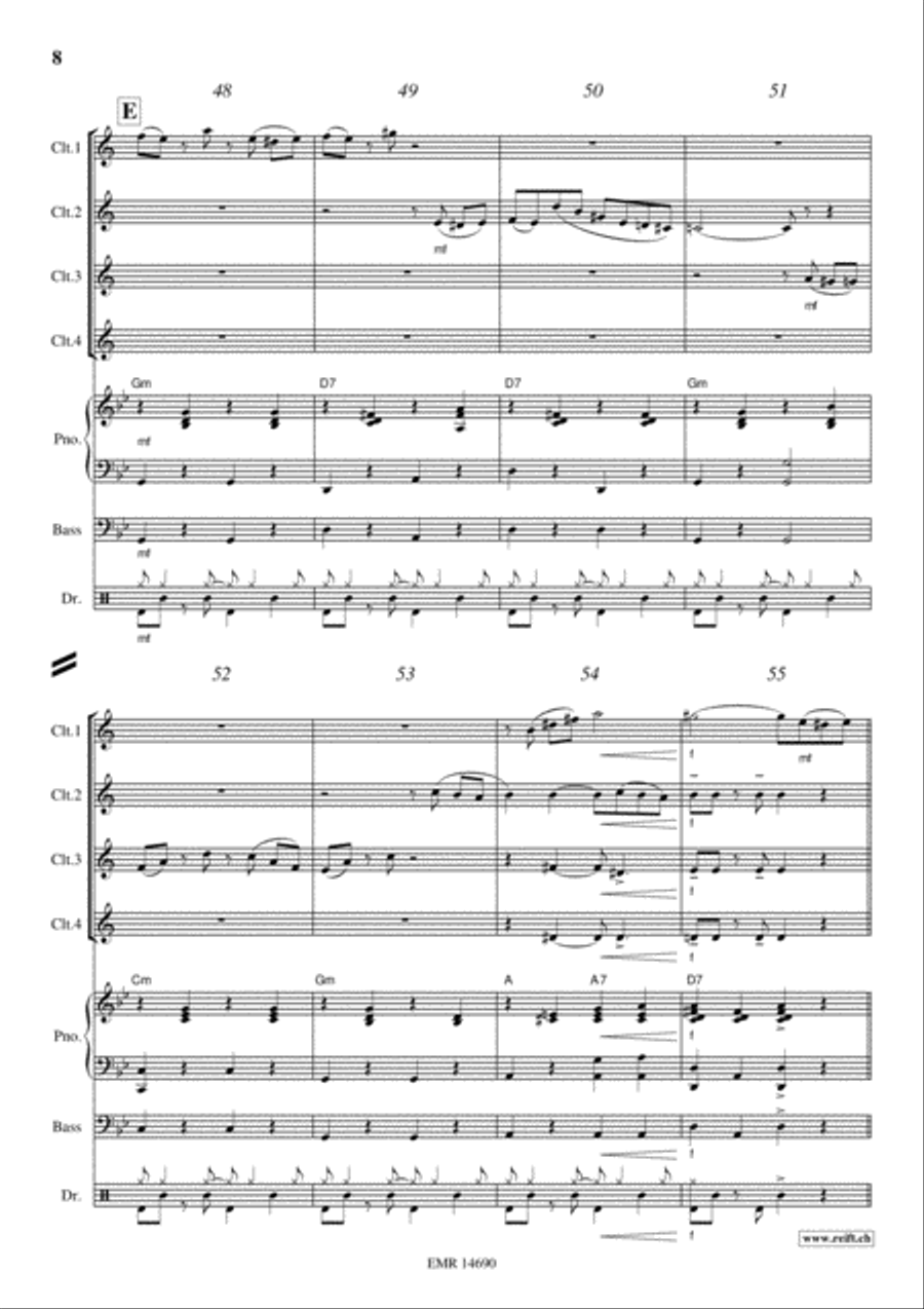 Tico Tico Tico Tico Clarinet scores gallery preview page 8