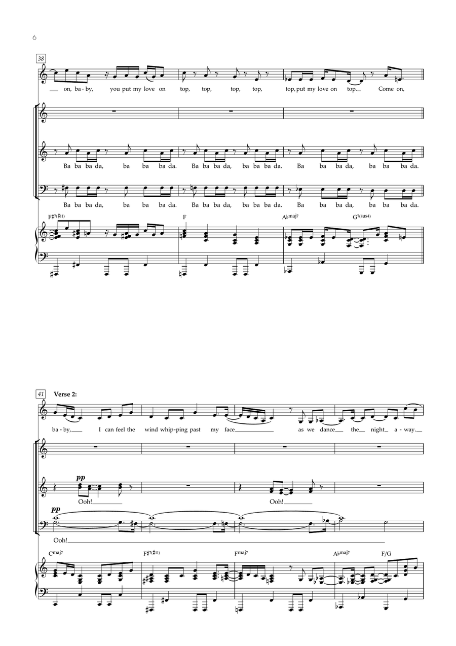Love On Top Divisi scores gallery preview page 6