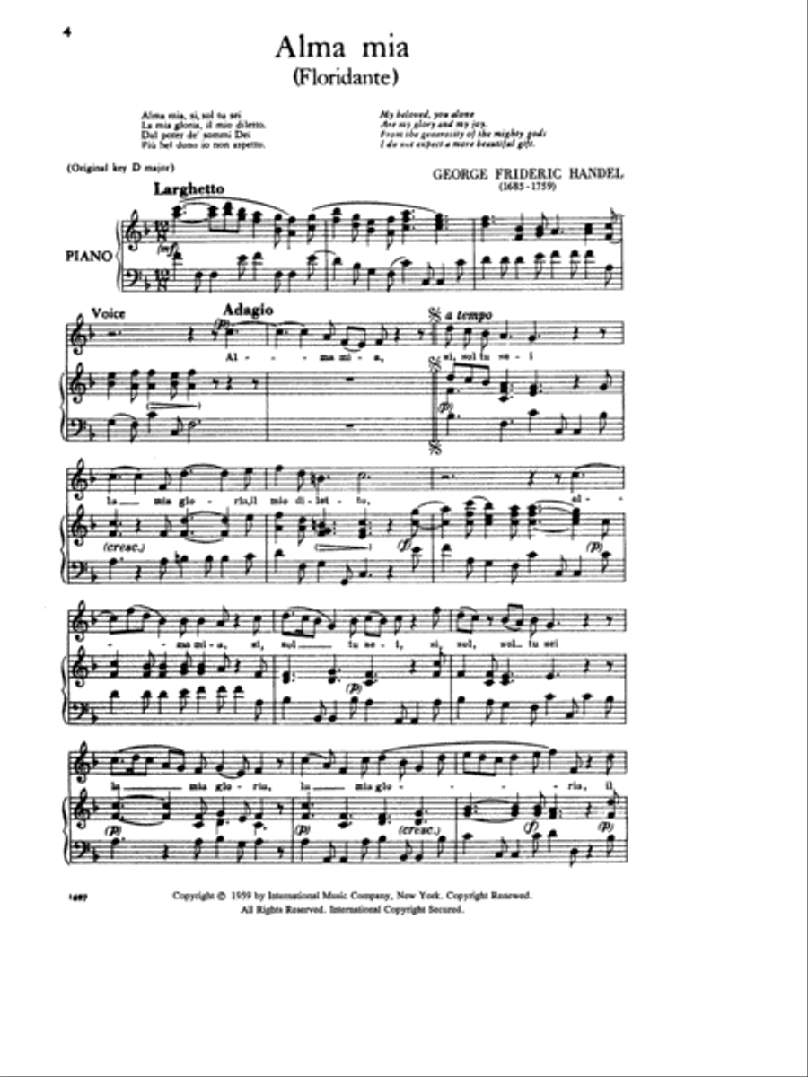 45 Arias from Operas and Oratorios High Voice scores gallery preview page 2