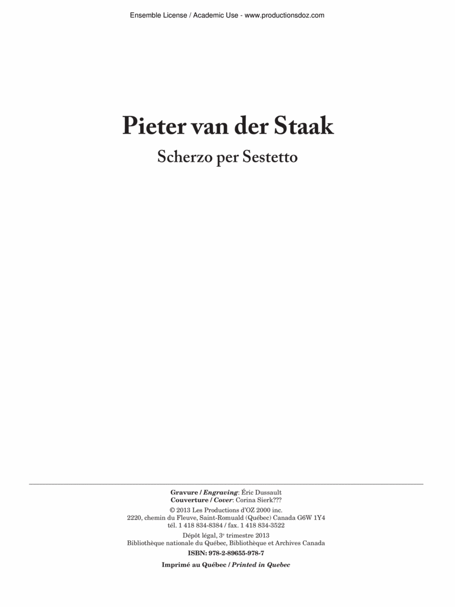 Scherzo per Sestetto Guitar Ensemble scores gallery preview page 1
