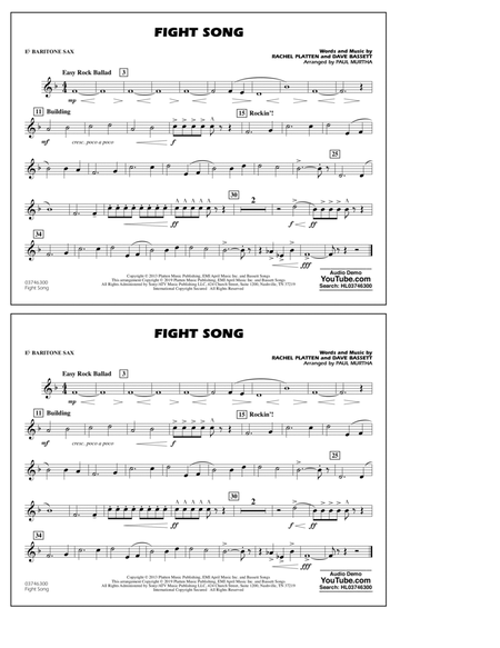 Fight Song (arr. Paul Murtha) - Eb Baritone Sax
