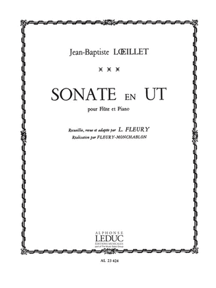 Book cover for Sonate In C Major (flute & Piano)