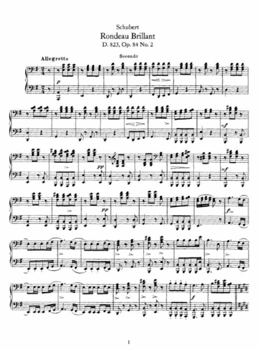 Schubert - Rondeau Brillant D. 823, Op. 84, No. 2