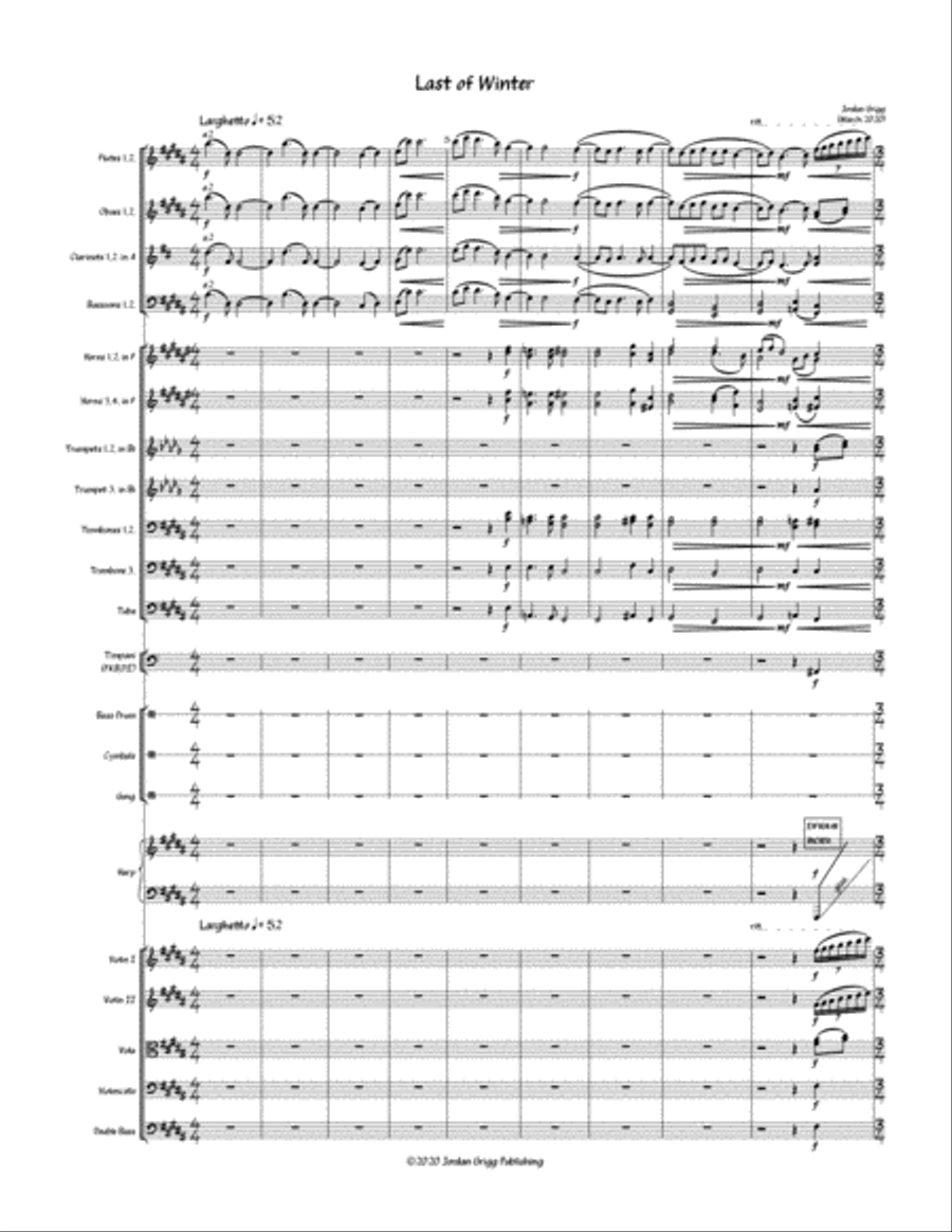 Last of Winter Last of Winter Full Orchestra scores gallery preview page 2