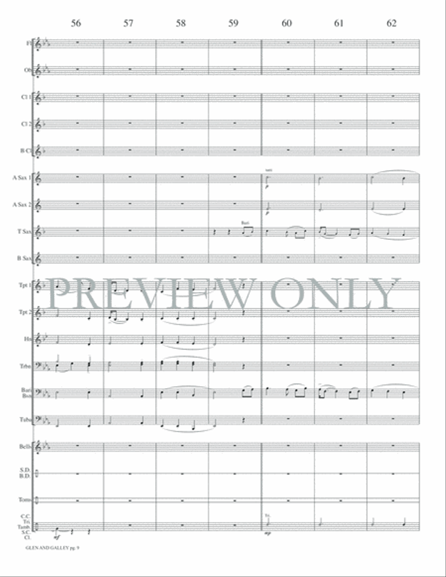 Glen and Galley Concert Band scores gallery preview page 12