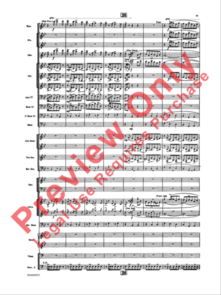 La Fiesta Mexicana Concert Band scores gallery preview page 64