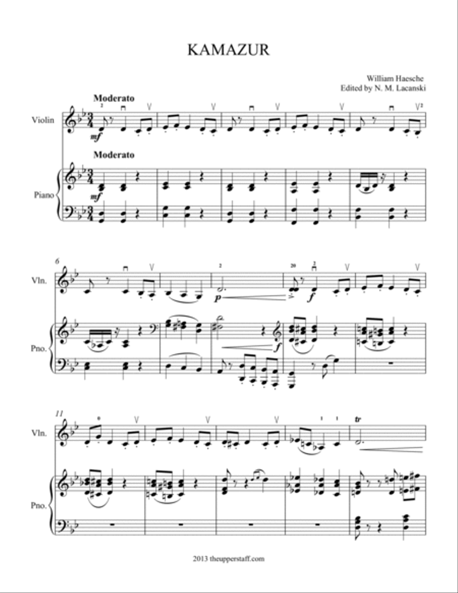 Kamazur Violin Solo scores gallery preview page 4